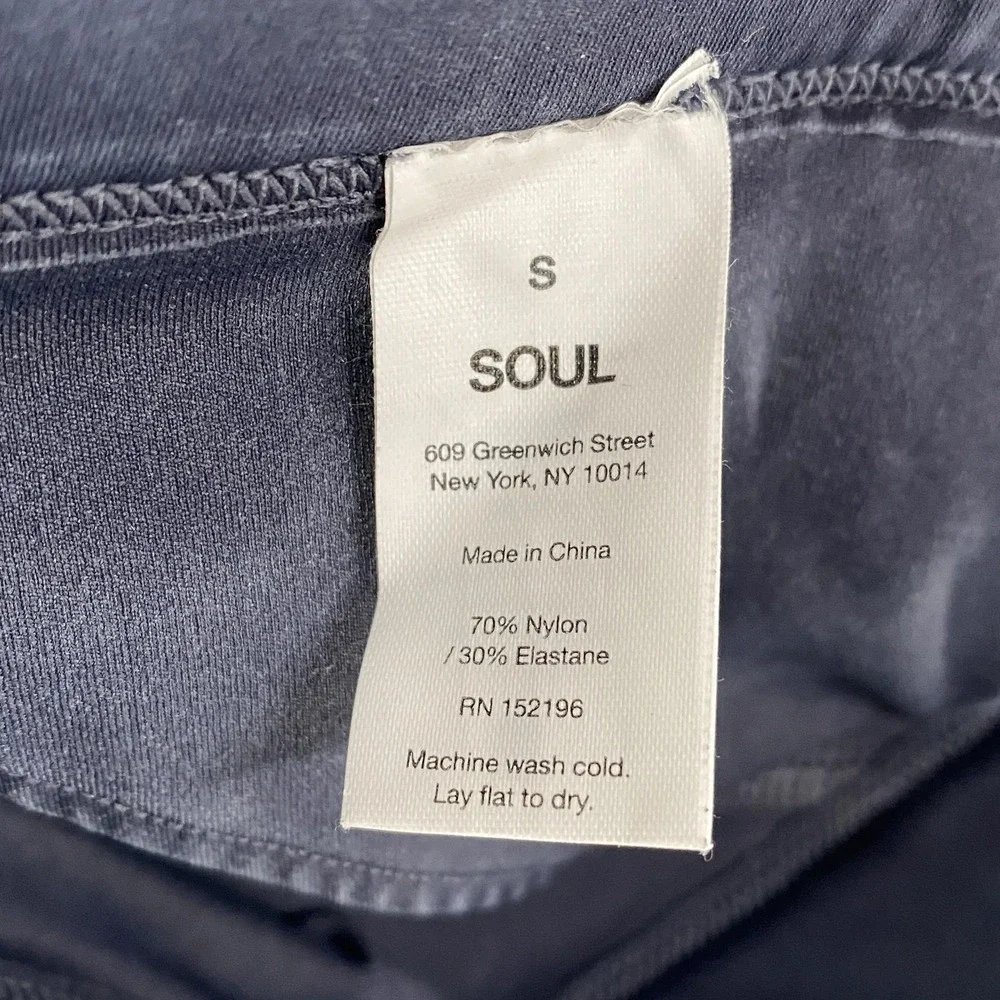 SoulCycle Sports Bra Womens Small‎ Acid Wash Braided Crossback Skull Yoga Gym